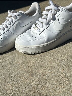 Nike White Low-Top Leather Sneakers